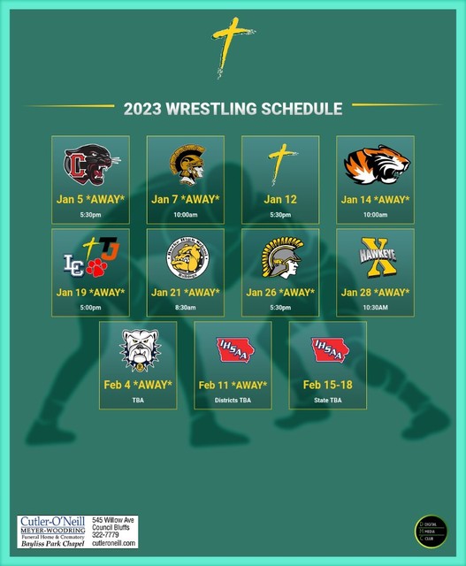 2023 Falcon Wrestling Schedule