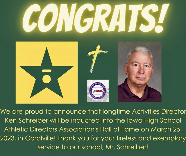 2022 Mr. Schreiber to AD Hall of Fame